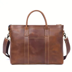 Felix | Vintage Leather Crossbody Travel Laptop Messenger Bag