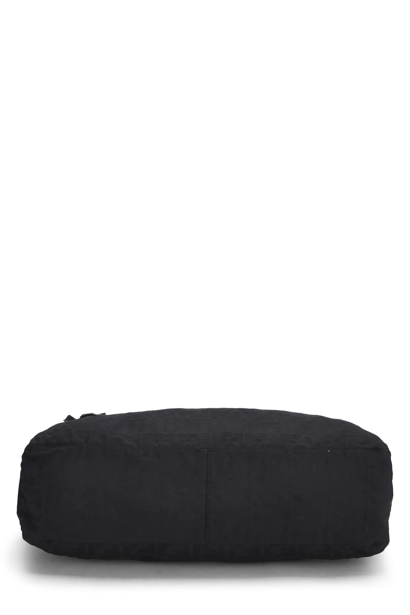 Fendi,  Black Zucca Canvas Messenger Bag, Black