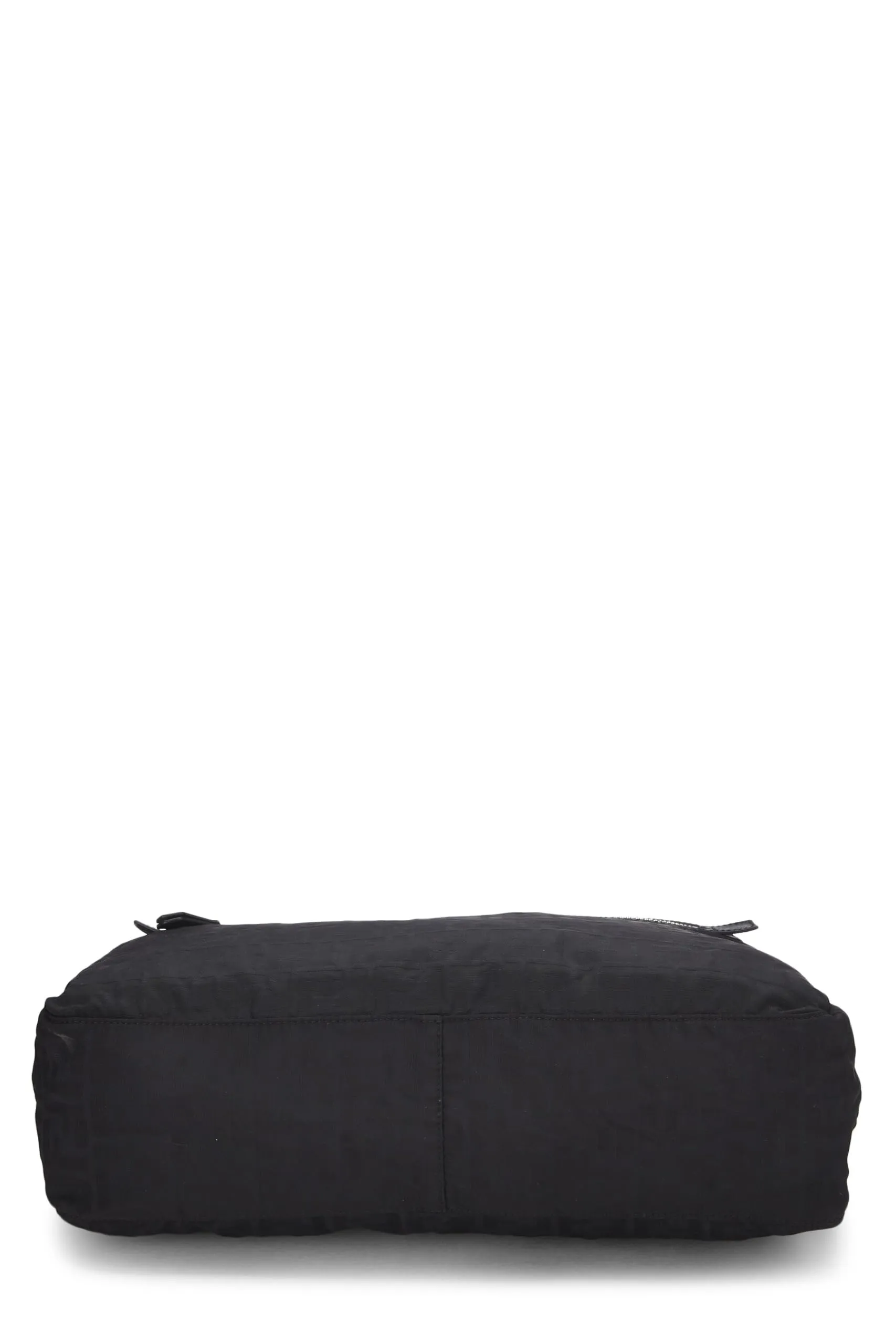 Fendi,  Black Zucchino Nylon Messenger Bag, Black