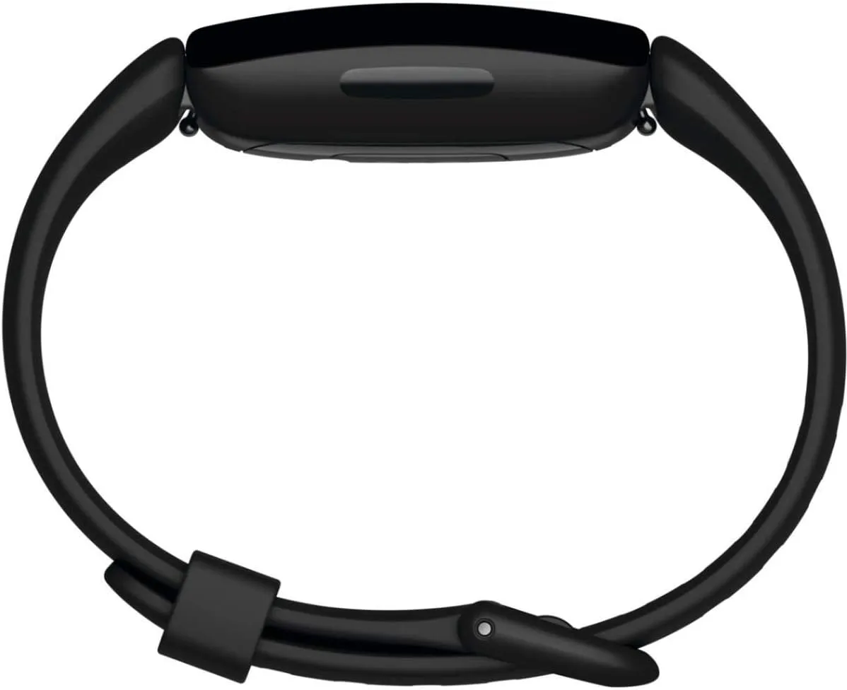 Fitbit Inspire 2 Health & Fitness Tracker with a Free 1-Year Fitbit Premium Trial, 24/7 Heart Rate, Black/Black, One Size (S & L Bands Included)