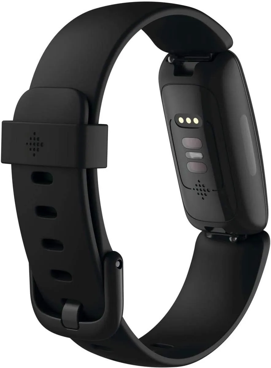 Fitbit Inspire 2 Health & Fitness Tracker with a Free 1-Year Fitbit Premium Trial, 24/7 Heart Rate, Black/Black, One Size (S & L Bands Included)