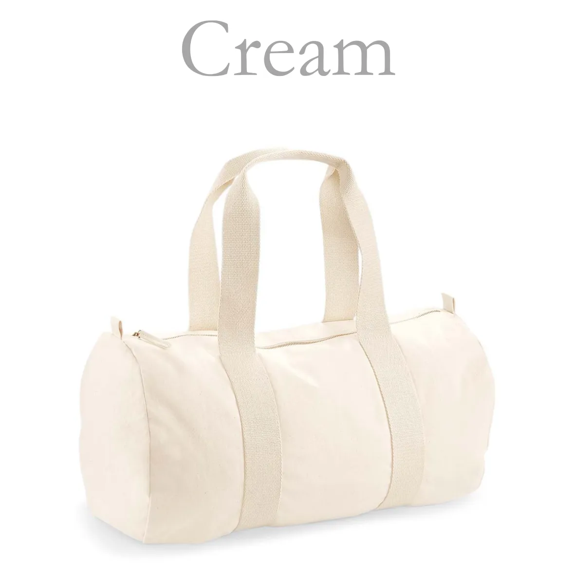 Fitness Barrel Bag Cream