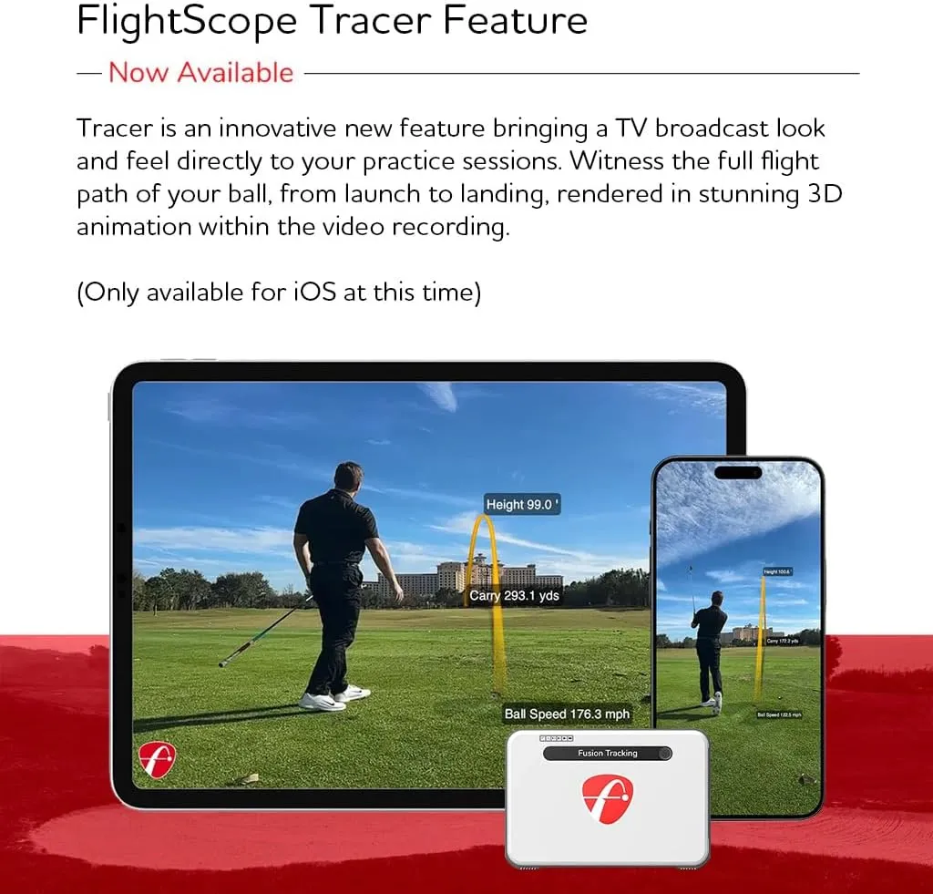 FlightScope Mevo  GPS Launch Monitor and Golf Simulator | 20  Swing Data Parameters with Multicam, 12 E6 Courses, 17 Practice Ranges and Games - for Indoor & Outdoor Use | Works with iOS and PC