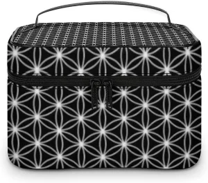 Flower Of Life Sacred Geometry Fashionable Portable Makeup Bag
