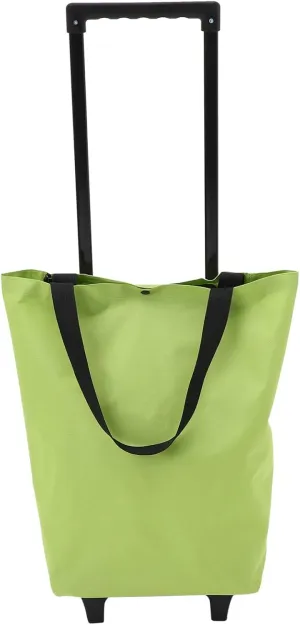 Foldable Shopping Trolley Tote Bag Portable Wheeled Cart for Groceries Lightweight Design Compact Convenient for
