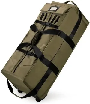 Foldable Traveling Wheeled Bags Universal Travel Bag With Wheel Large Capacity High Quality Luggage Storage Handbag(Green)