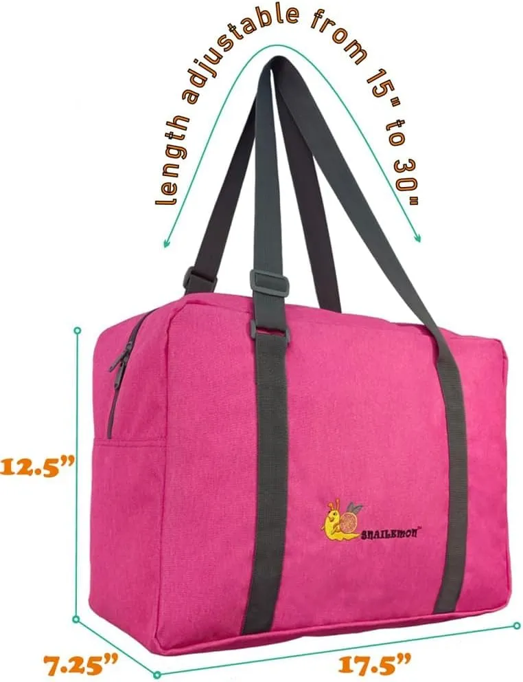 For Spirit Airlines Lightweight Extra-durable Travel Duffel Bag Tote Carry on Luggage Sport Duffle Weekender Overnight Gym Yoga Camp Versatile Carrying Bag (Azalea Pink)