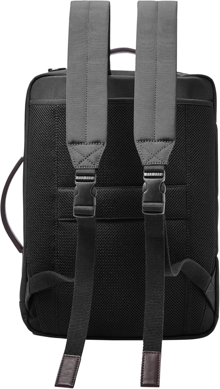 Fossil Men's Buckner Fabric Small Convertible Travel Backpack and Briefcase Messenger Bag, Black, (Model: MBG9475001)
