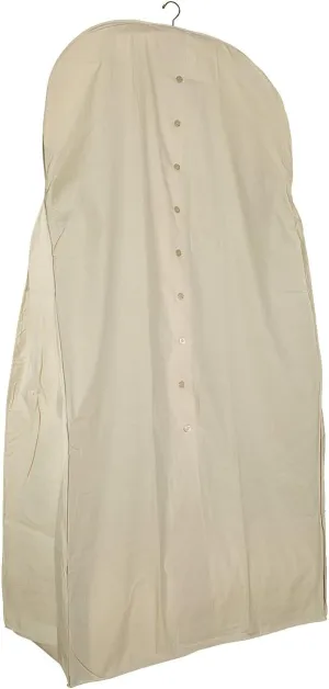 Foster-Stephens Extra-Wide Muslin Acid-Free Cotton Wedding Gown Garment Bag Kit | 70" Long Wedding Dress Storage and Preservation Kit | Closet Storage for Dresses