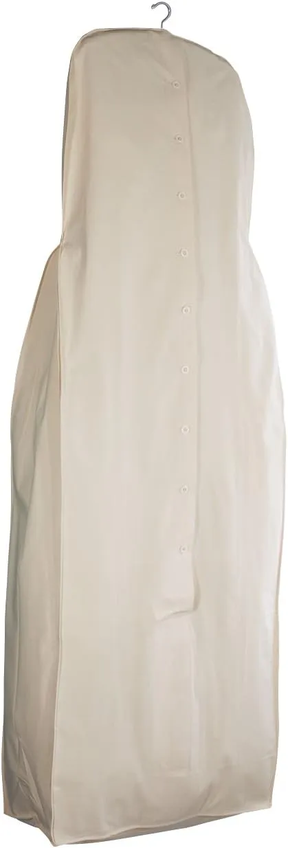 Foster-Stephens, Muslin Acid-Free Cotton Wedding Gown Garment Bag | 70" Long Wedding Dress Storage and Preservation | Closet Storage for Dresses