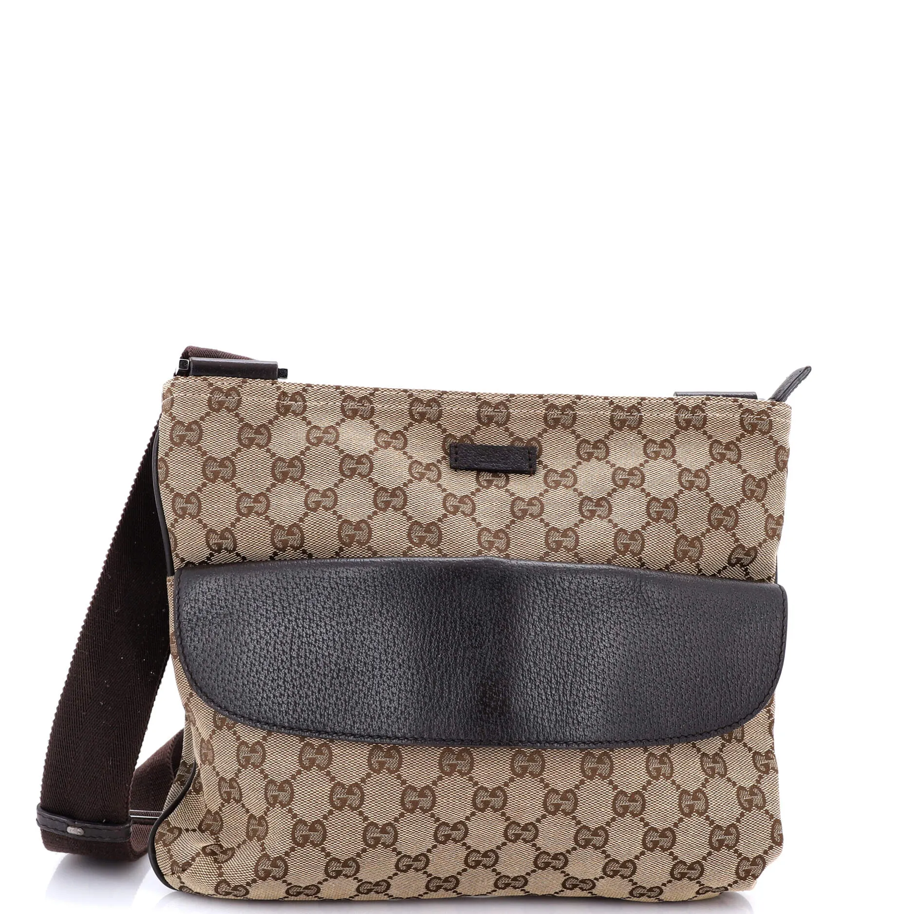 Front Pocket Messenger Bag GG Canvas Medium