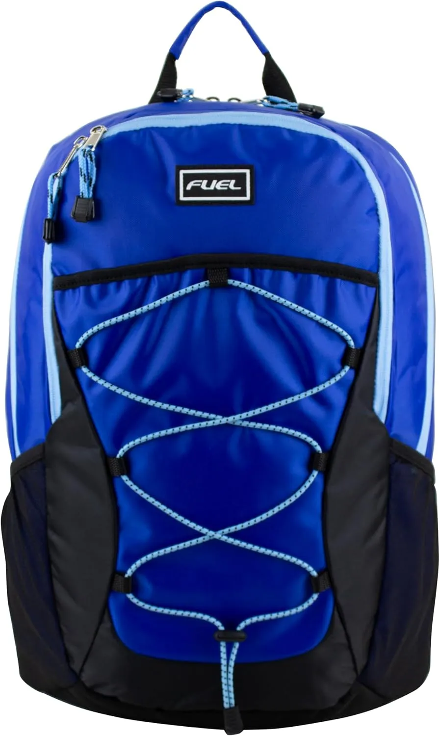 FUEL Rider Sport Hiking Backpack Laptop Travel Carry On Luggage Daypack Bag, Bungee for Travel, Leisure, Outdoors, Blue