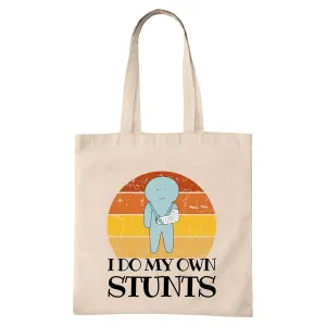 Funny Broken Arm Tote Bags Get Well Soon Gifts Stunt Double Coffee Natural White Multicolor Canvas Tote Bag