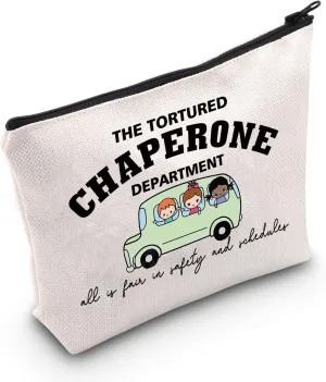 G2TUP Field Trip Chaperone Makeup Bag Chaperone Gifts Tortured Chaperone Department Gifts Chaperone Squad Bag (Chaperone)
