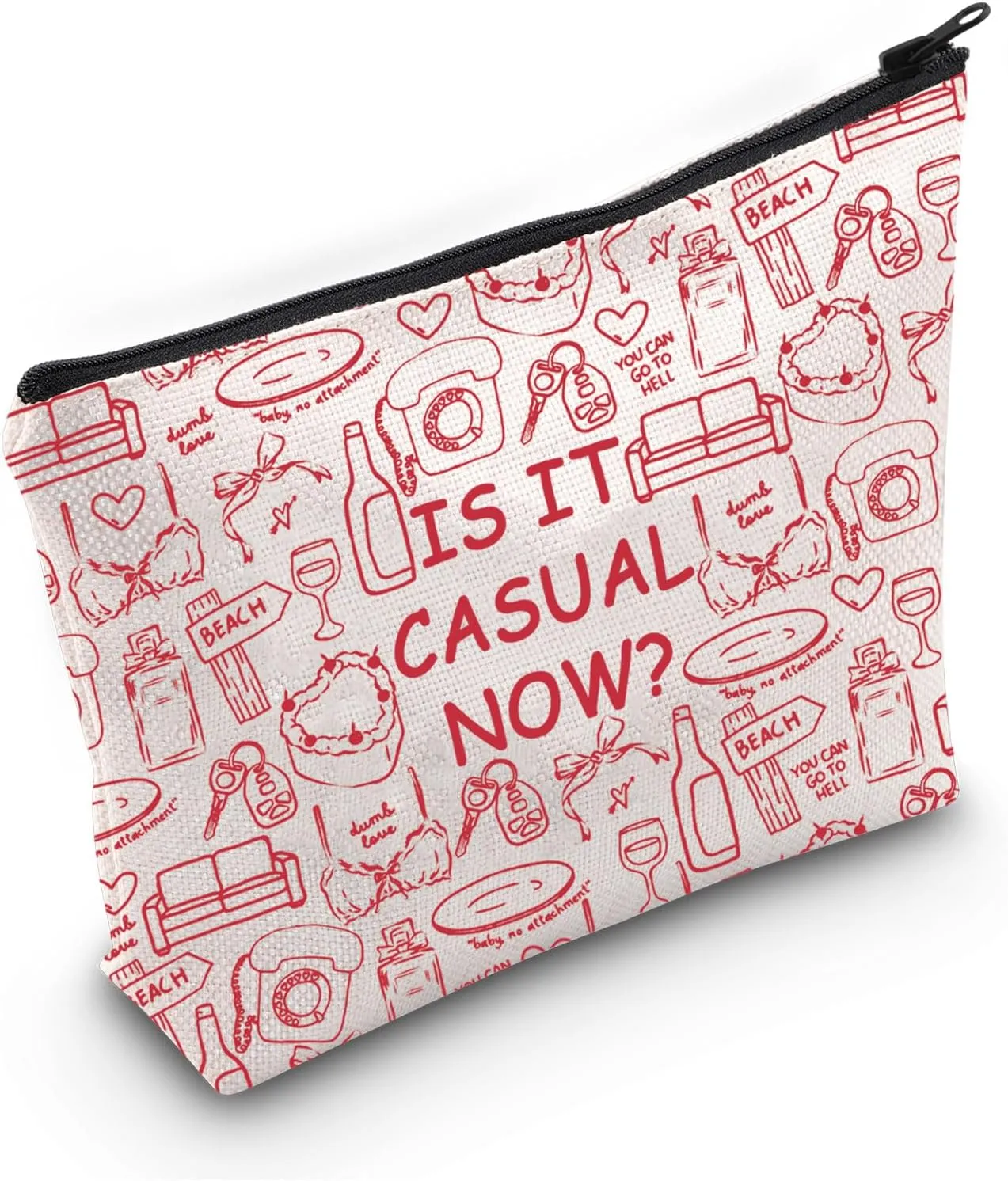 G2TUP Midwest Princess Makeup Bag Song Lyrics Gift Singer Fans Gift Is It Casual Now Zipper Bag (IS IT NOW)