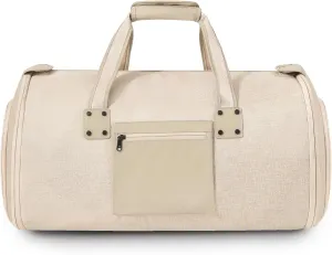 Garment Bags for Travel - Brand Zipper - Water Repellent Garment Bag with Shoe Compartment - 2 in 1 Convertible Suit Bag Travel with Shoe Bags - Medium Khaki