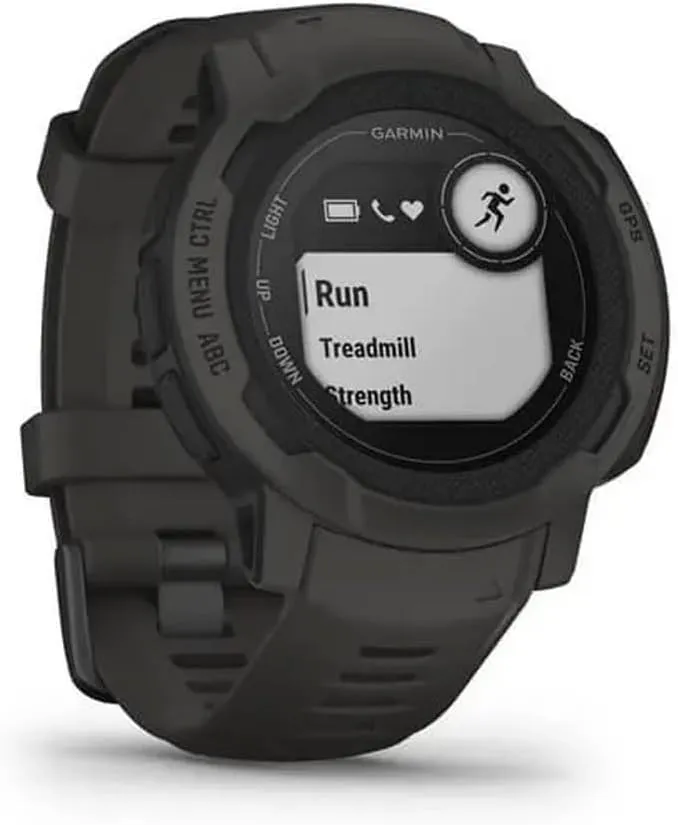 Garmin 010-02626-10 Instinct 2, Rugged Outdoor Watch with GPS, Built for All Elements, Multi-GNSS Support, Tracback Routing and More, graphite