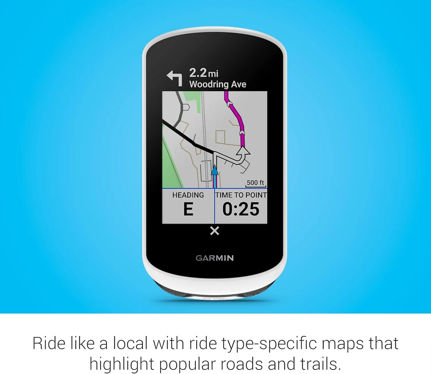 Garmin Edge® Explore 2, Easy-To-Use GPS Cycling Navigator, eBike Compatibility, Maps and Navigation, with Safety Features
