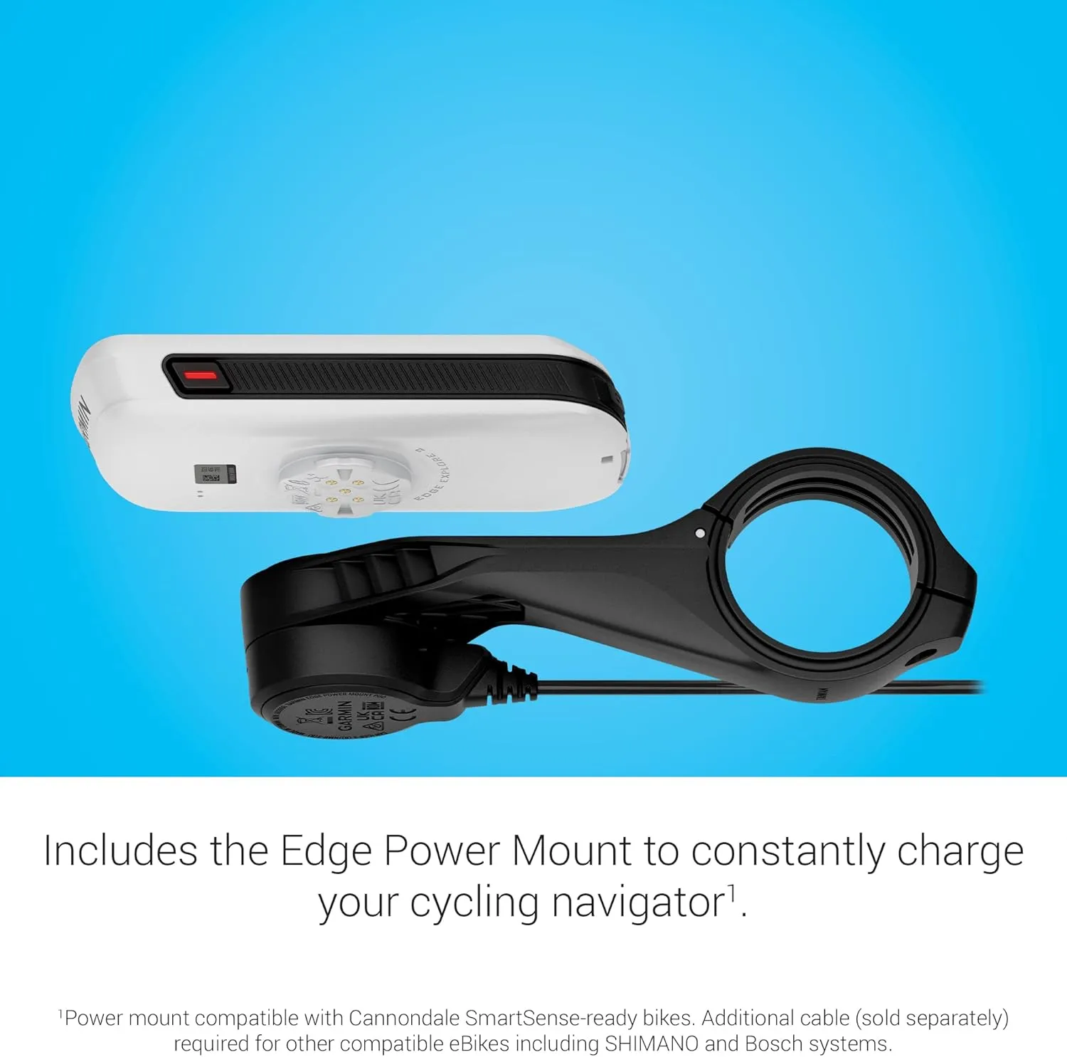 Garmin Edge® Explore 2 Power, Easy-To-Use GPS Cycling Navigator, eBike Compatibility, Maps and Navigation, with Safety Features