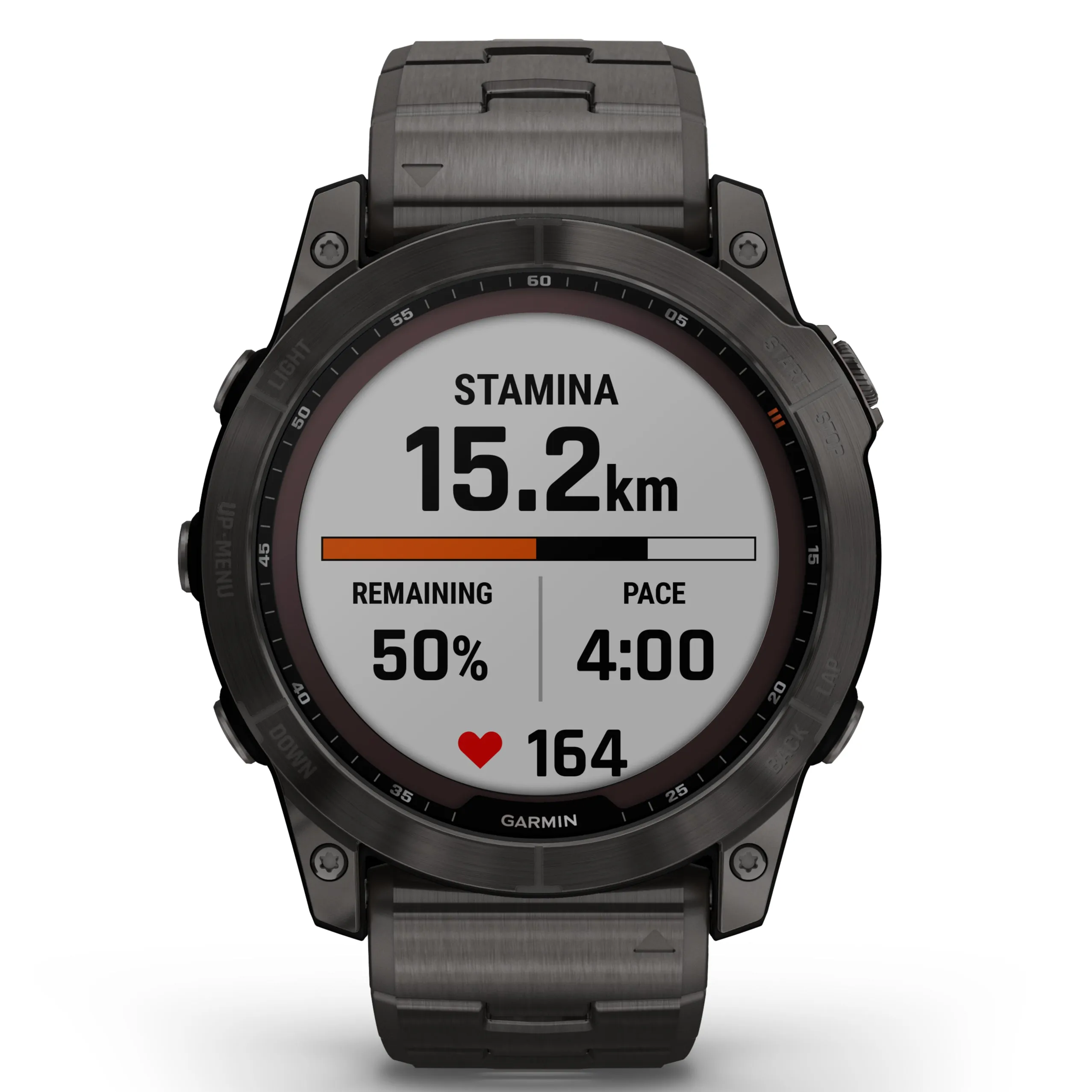 Garmin Fenix® 7X Sapphire Solar Edition Carbon Grey DLC Titanium with Carbon Grey DLC Vented Titanium Band Smartwatch 010-02541-27