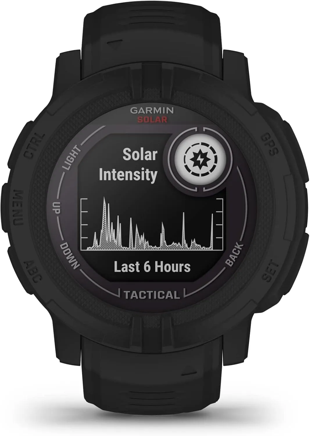 Garmin Instinct 2 Solar, Tactical-Edition, GPS Outdoor Watch, Solar Charging Capabilities, Multi-GNSS Support, Tracback Routing, Black