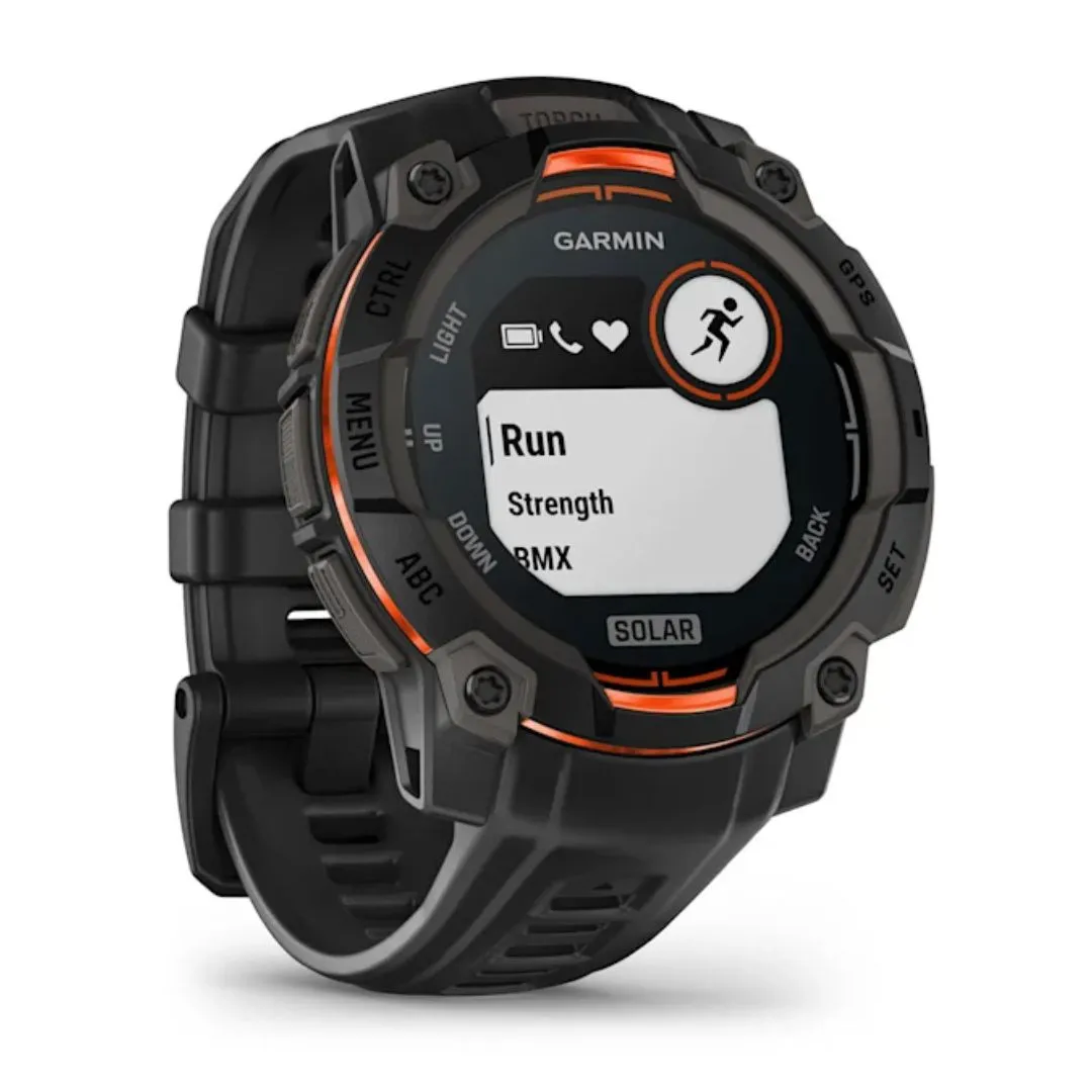 Garmin Instinct 3 Solar, 45mm, Black, GPS Smartwatch 010-02934-00