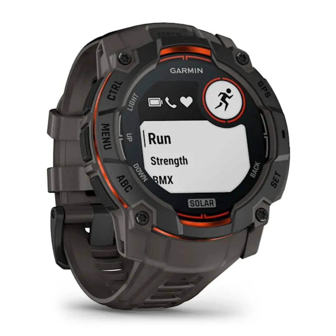 Garmin Instinct 3 Solar, 50mm, Black and Charcoal, GPS Smartwatch 010-02935-00