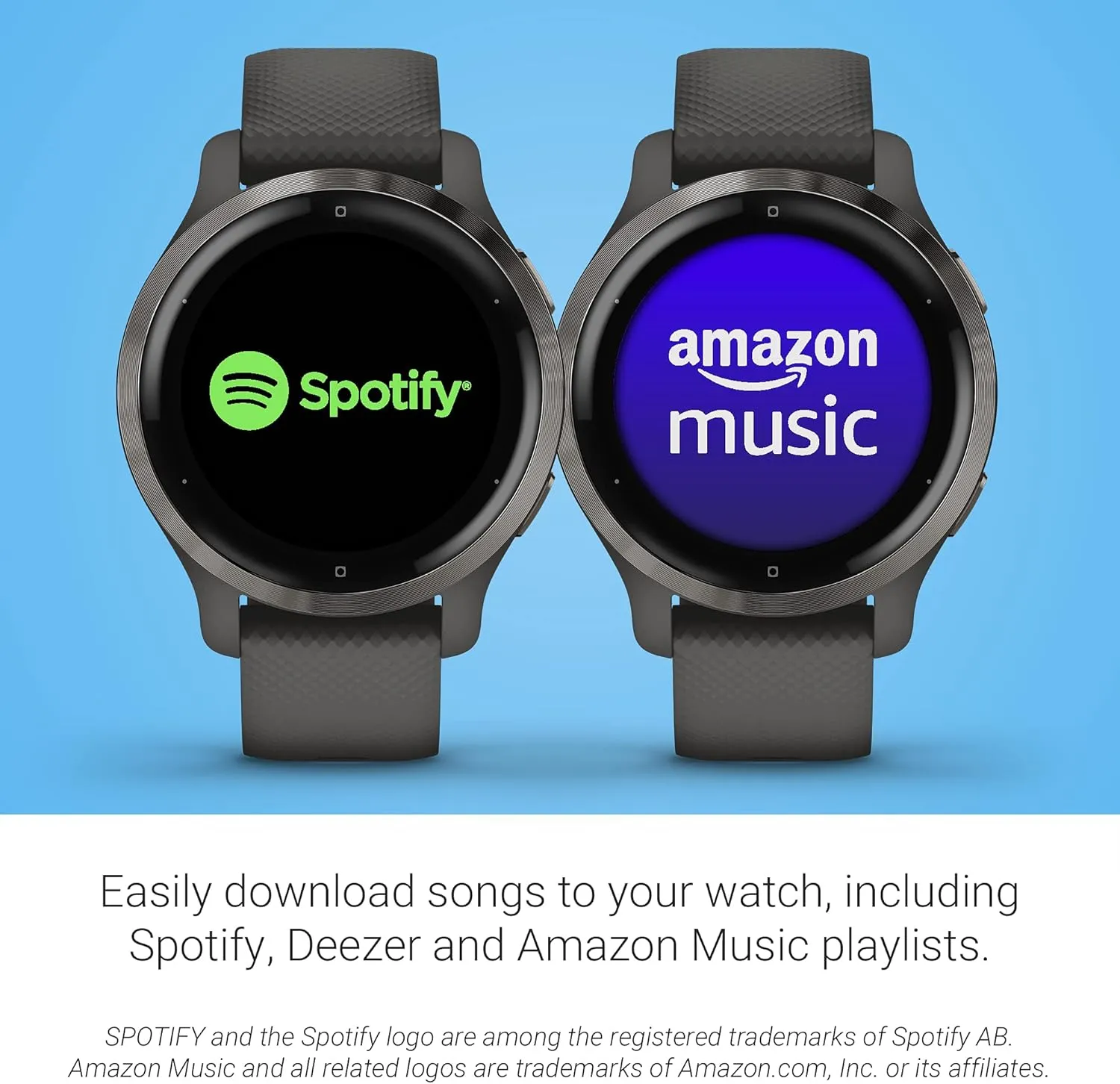 Garmin Venu 2S, Smaller-sized GPS Smartwatch with Advanced Health Monitoring and Fitness Features, Slate Bezel with Graphite Case and Silicone Band
