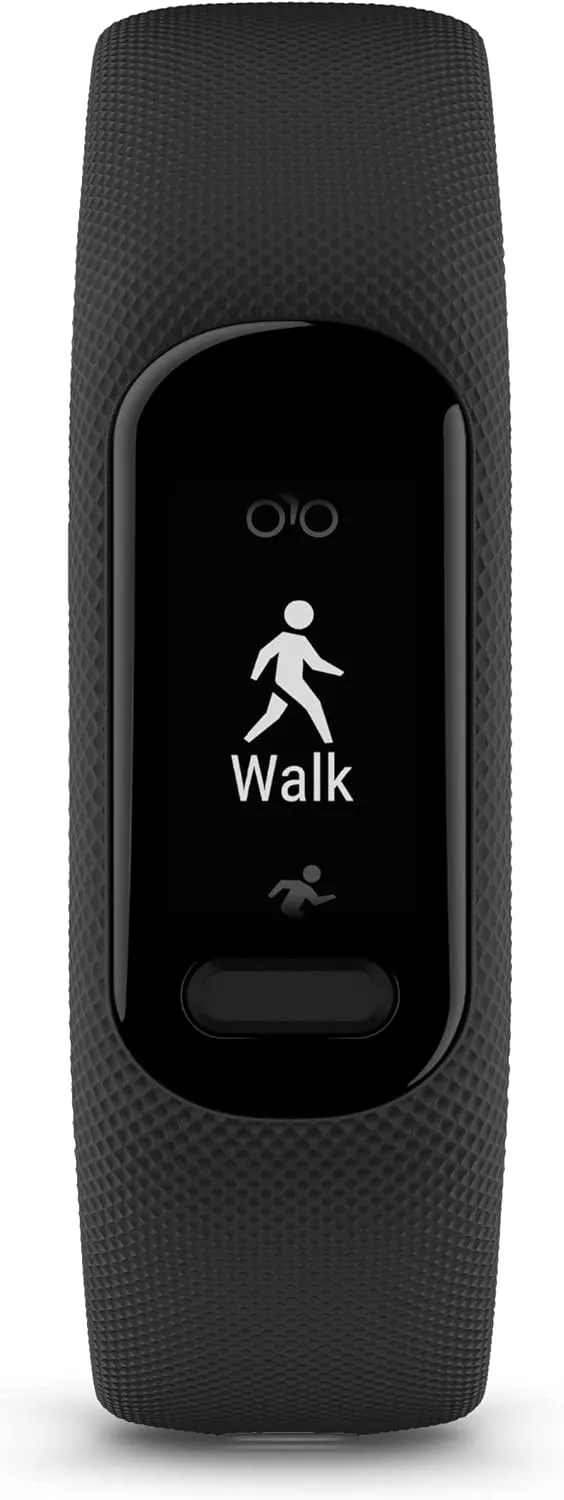 Garmin vívosmart® 5, Fitness Tracker, Long-Lasting Battery, Simple Design, Black Large
