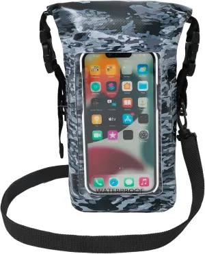 geckobrands Waterproof Phone Tote with 2L Dry Bag and Adjustable Strap – Protect Your Phone and Valuables While on The Go