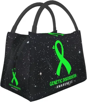 Genetic Disorders Awareness Lunch Box Large Portable Collapsible Insulated Cooler Lunch Tote for Men Women5