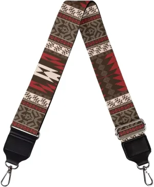 GLENLCWE Ethnic Native African Aztec Stripe Print Wide Purse Strap Replacement Belt Adjustable Shoulder Strap for Crossbody/Canvas/Purse/Handbag