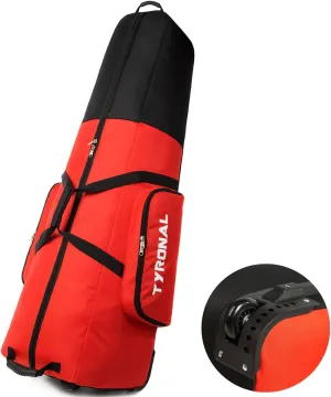Golf Travel Bag - Padded Golf Club Travel Bag with Wheels,600D Polyester Oxford Wear-Resistant Golf Travel Case for Airlines, Lockable Zipper Universal Size.