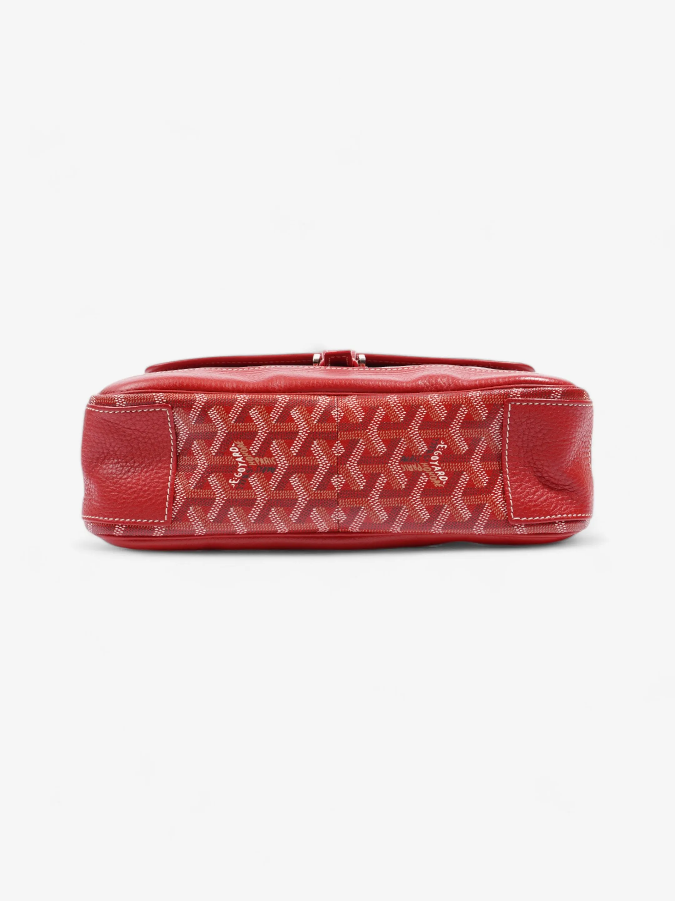 Goyard Grand Bleu Rouge Coated Canvas MM