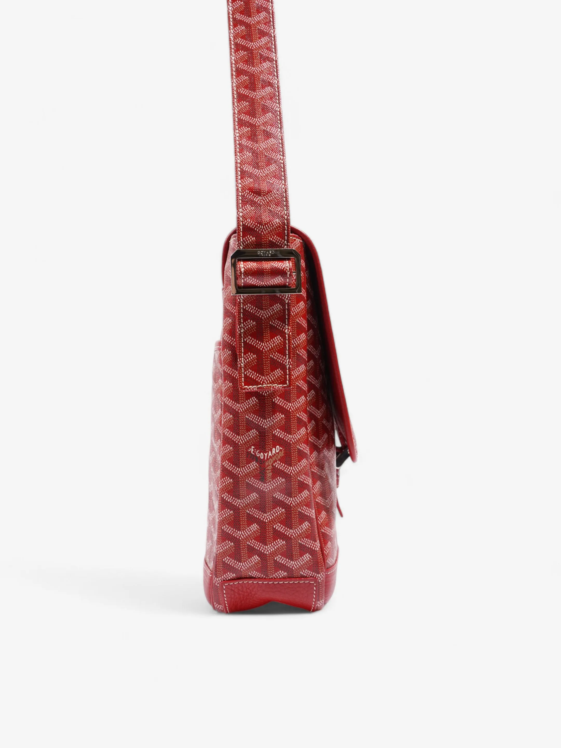 Goyard Grand Bleu Rouge Coated Canvas MM