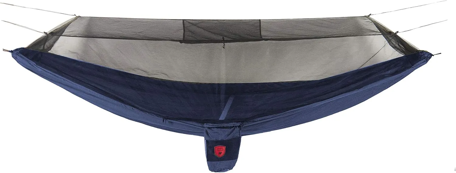 Grand Trunk Skeeter Beeter XT Hammock - Portable Hammock with Bug Net, Carabiners and Hanging Kit - Perfect for Outdoor Adventures, Backpacking, and Camping Trips (Navy & Forest Green)