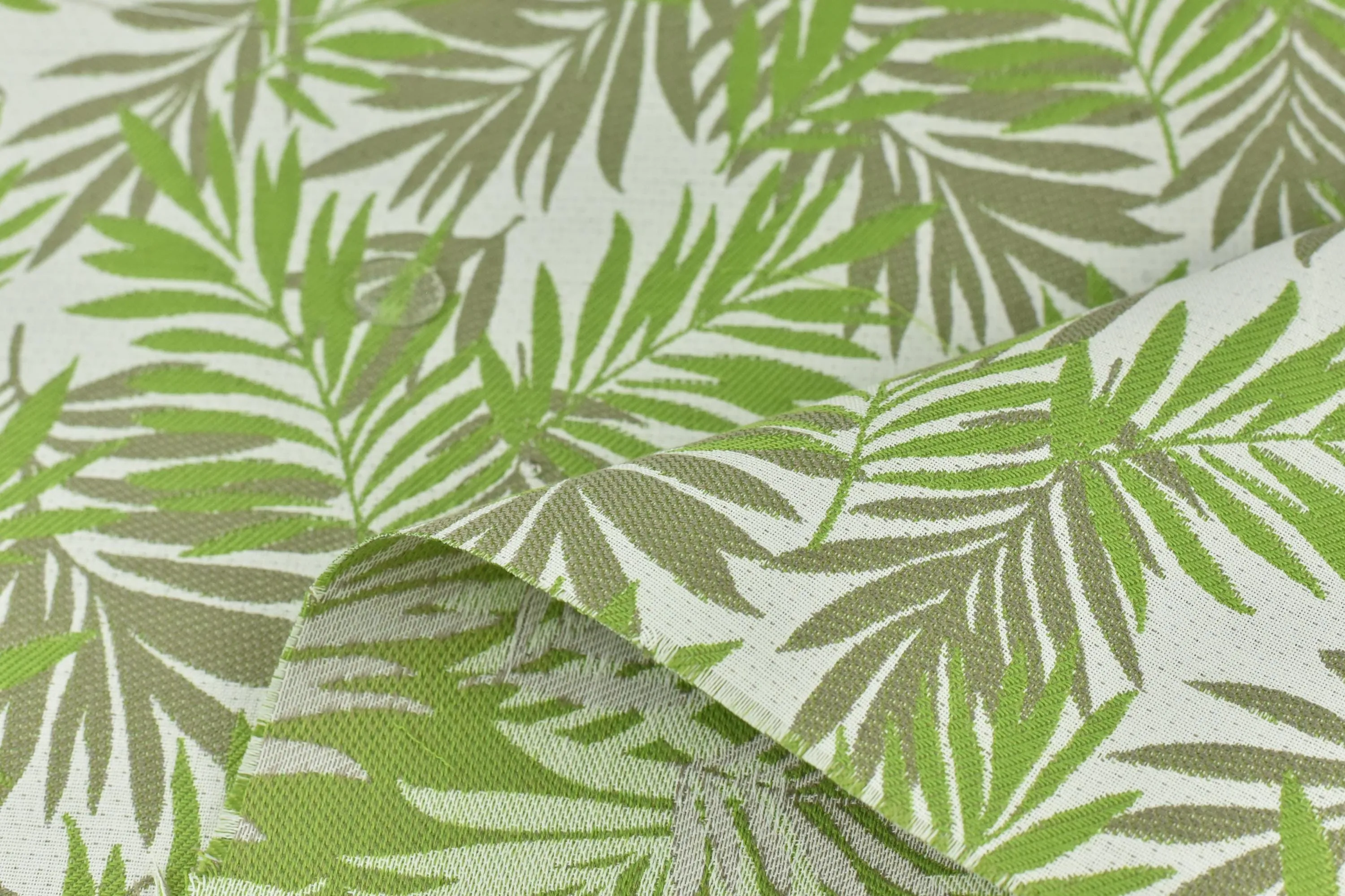 Grass Green Tropical Leaf Waterproof Outdoor Upholstery Fabric For Chair|Solution Dyed Acrylic Polyester Garden Patio Indoor Outdoor Fabric