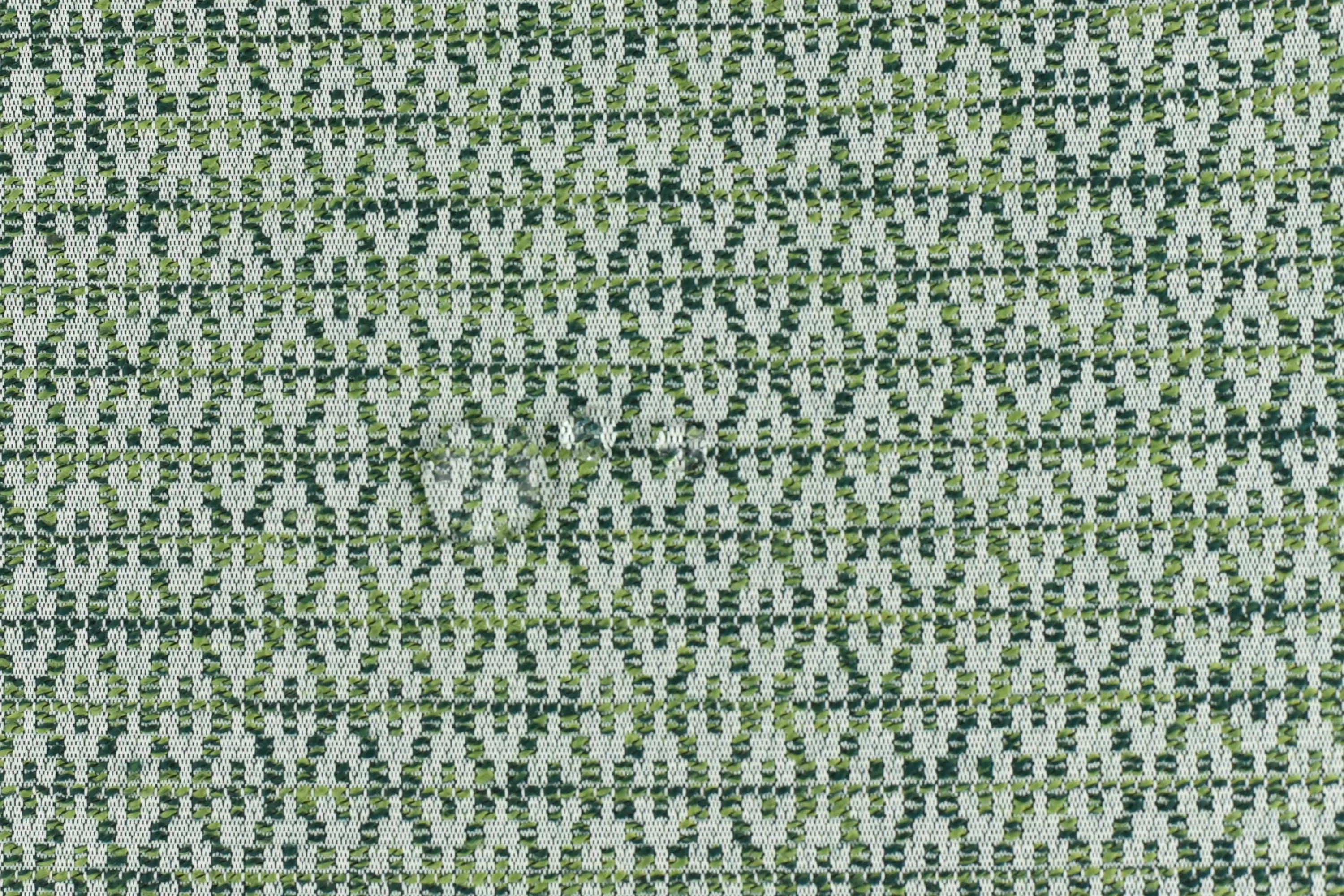 Green Diamond Geometric Garden Patio Outdoor Upholstery Fabric For Chair Ottoman|Outdoor Bar Decor Reupholstery Fabric For Cushion Pillow