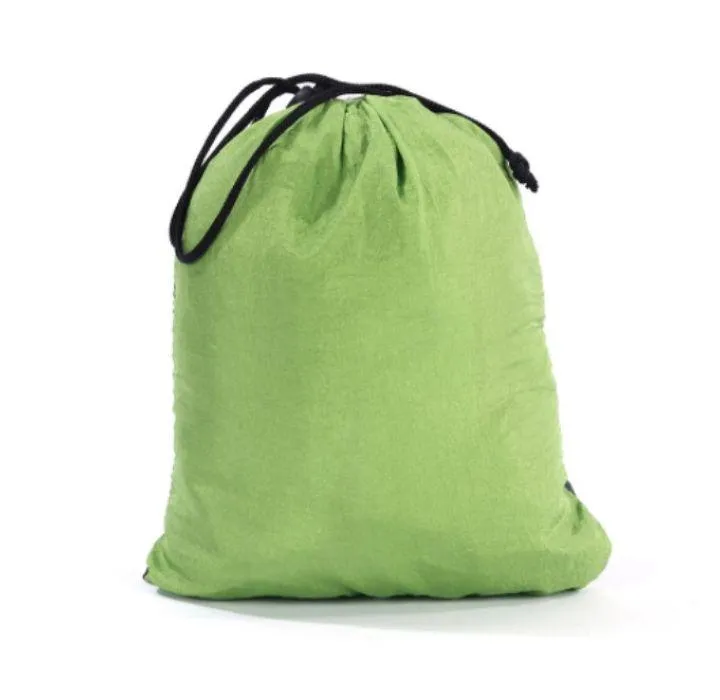 Green Nylon Parachute Fabric Double Hammock