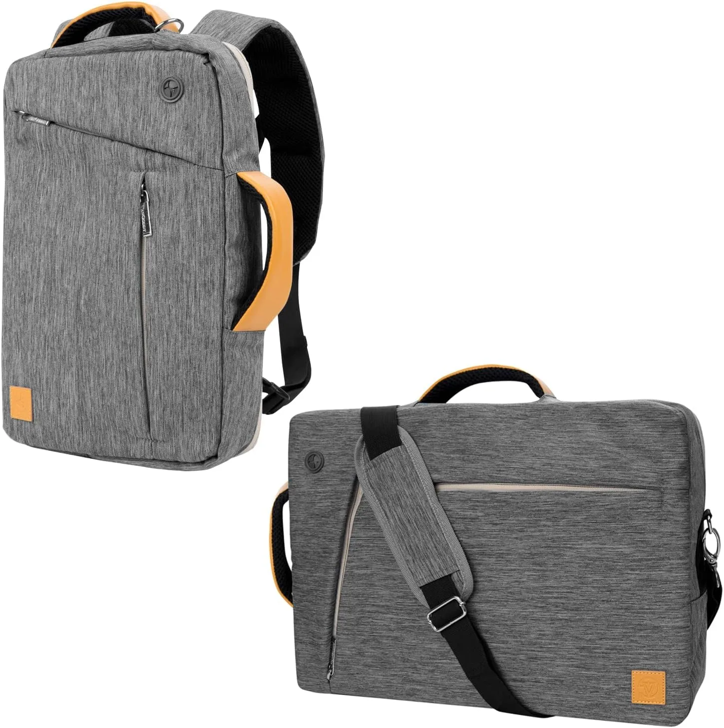 Grey Convertible Laptop Bag 13-inch for HP 14 Laptop, Stream 14, x360 14a Chromebook 14", Envy x360, Pavilion 13"