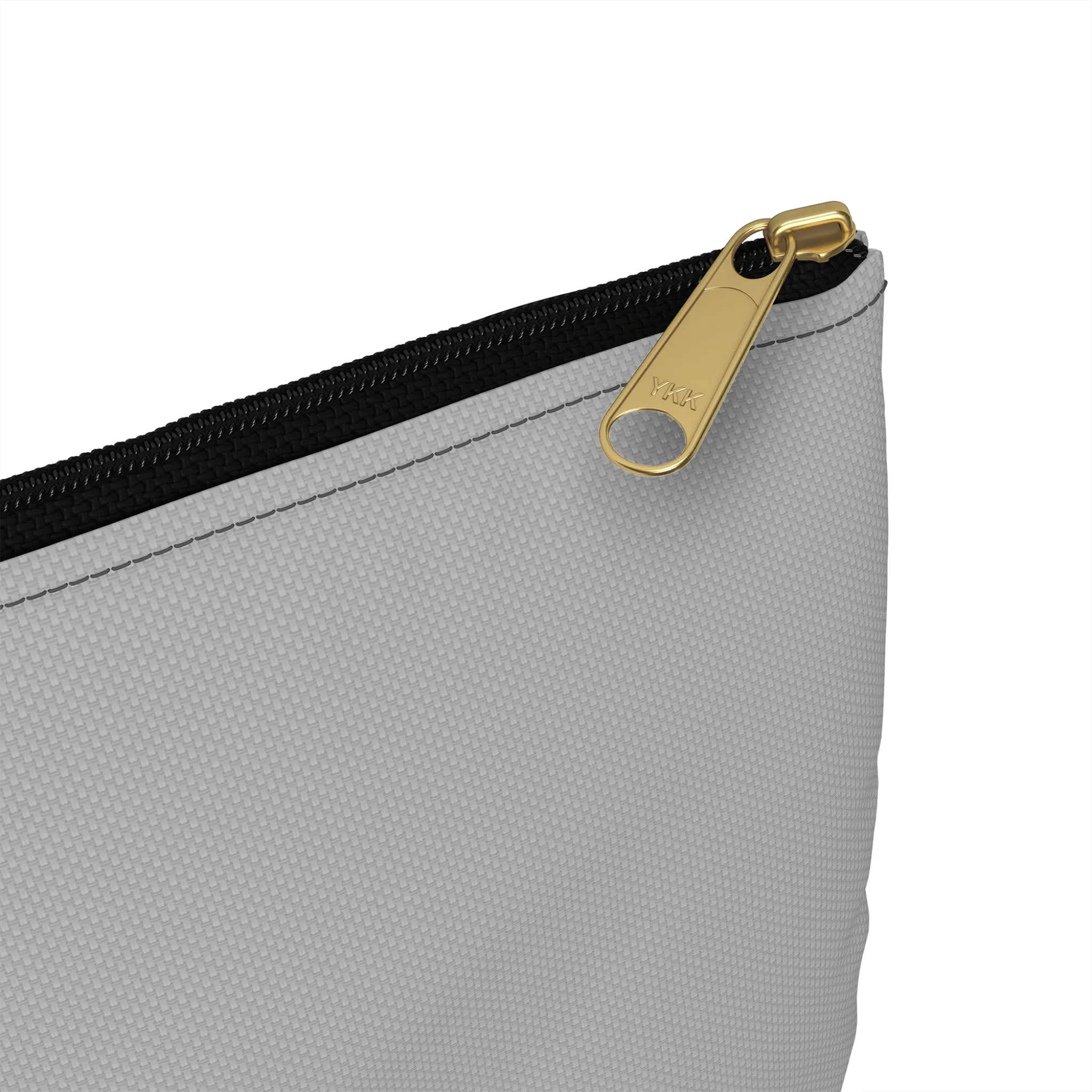 Grey Fireweed Zipper Bag