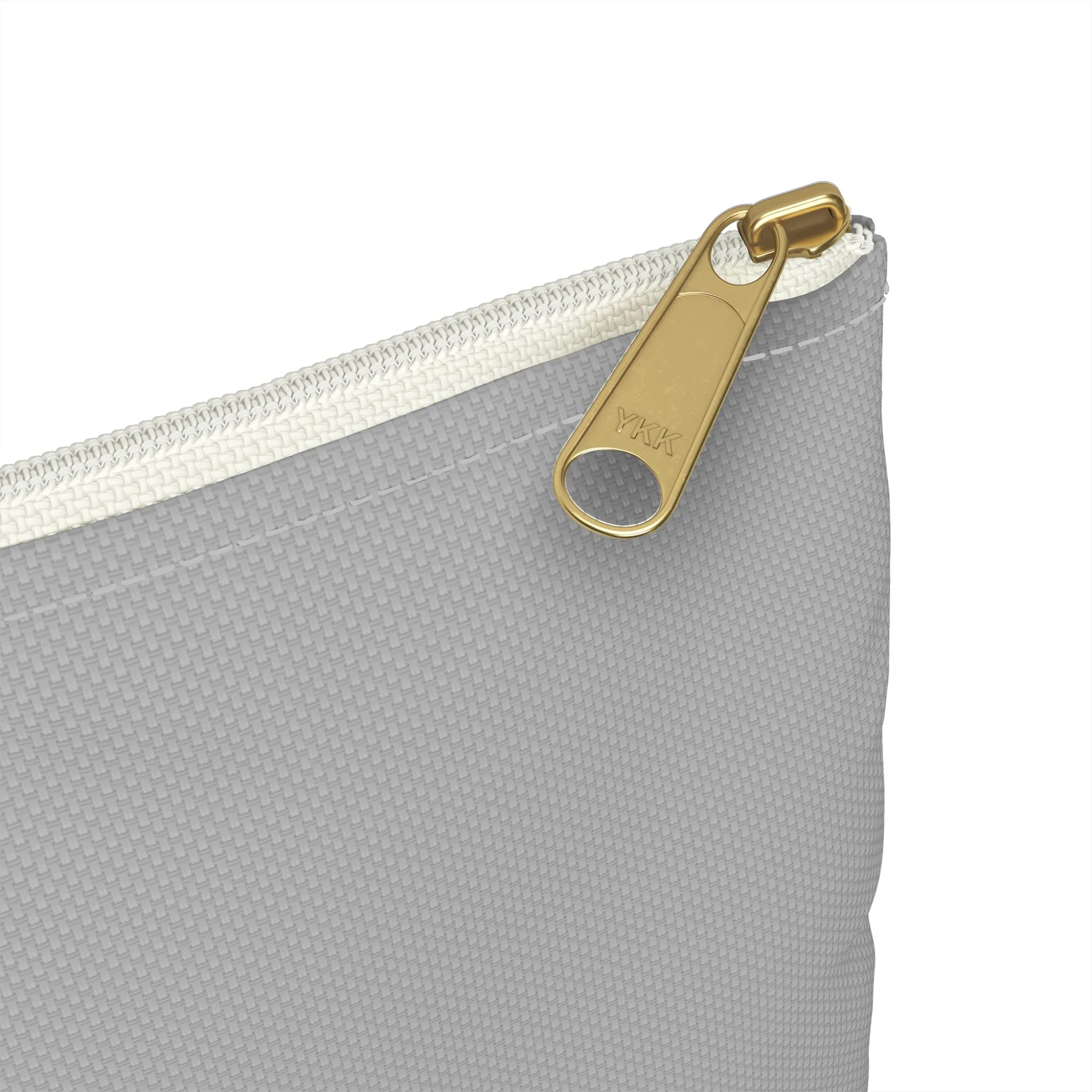 Grey Fireweed Zipper Bag