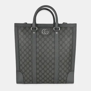 Grey GG Supreme Canvas Large Ophidia Tote Bag
