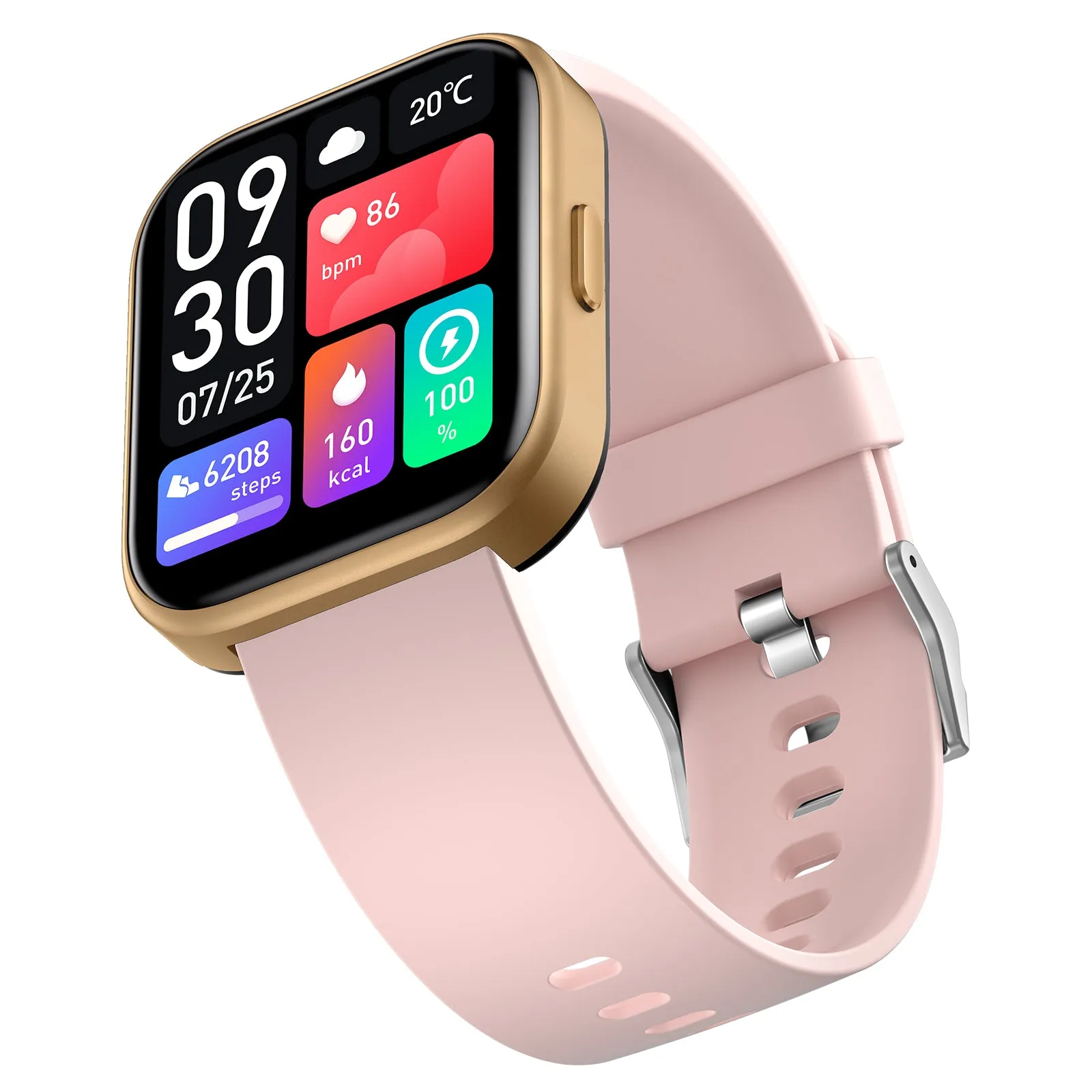 GT6 Women’s Smartwatch (Pink-Rose Gold) for Android & IOS