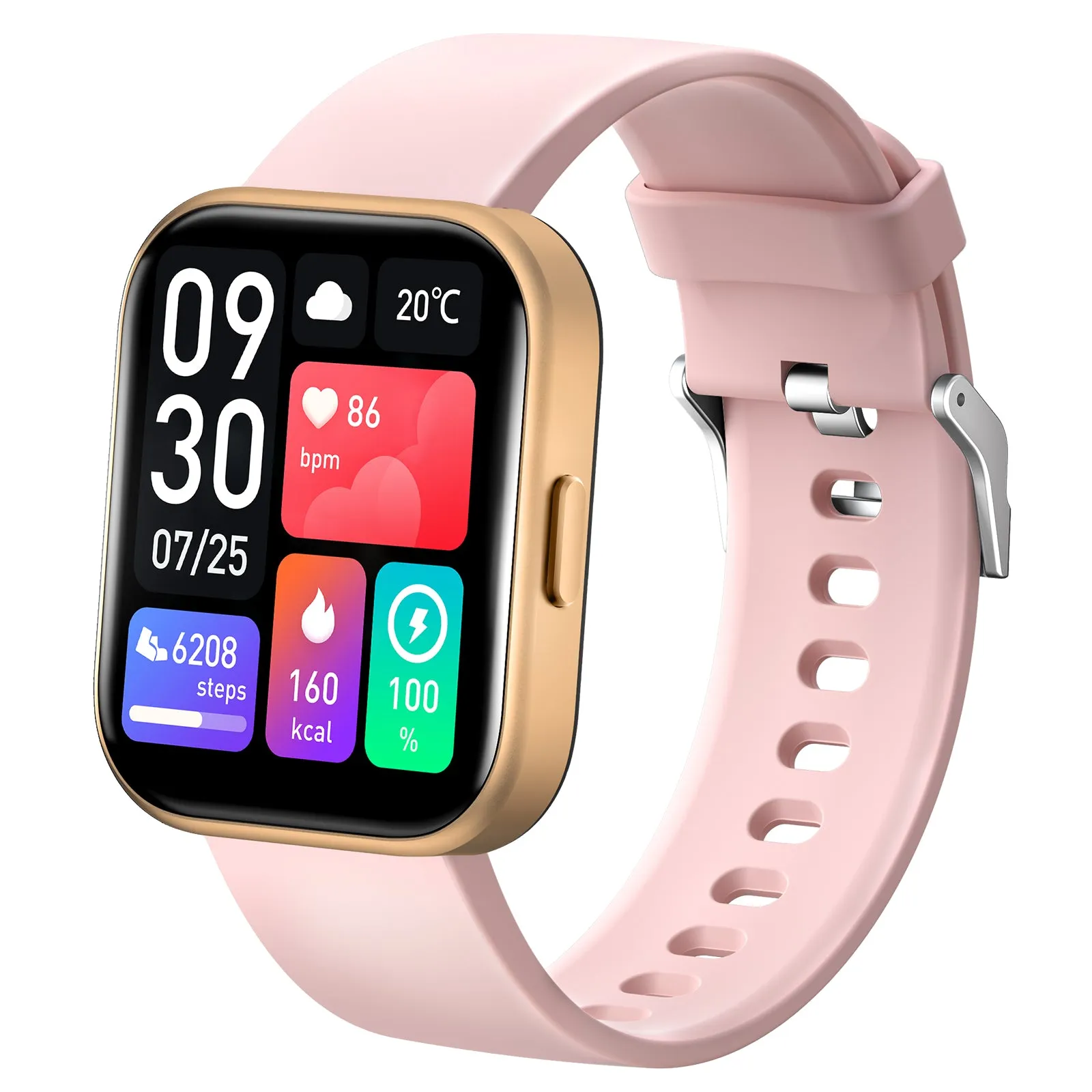 GT6 Women’s Smartwatch (Pink-Rose Gold) for Android & IOS