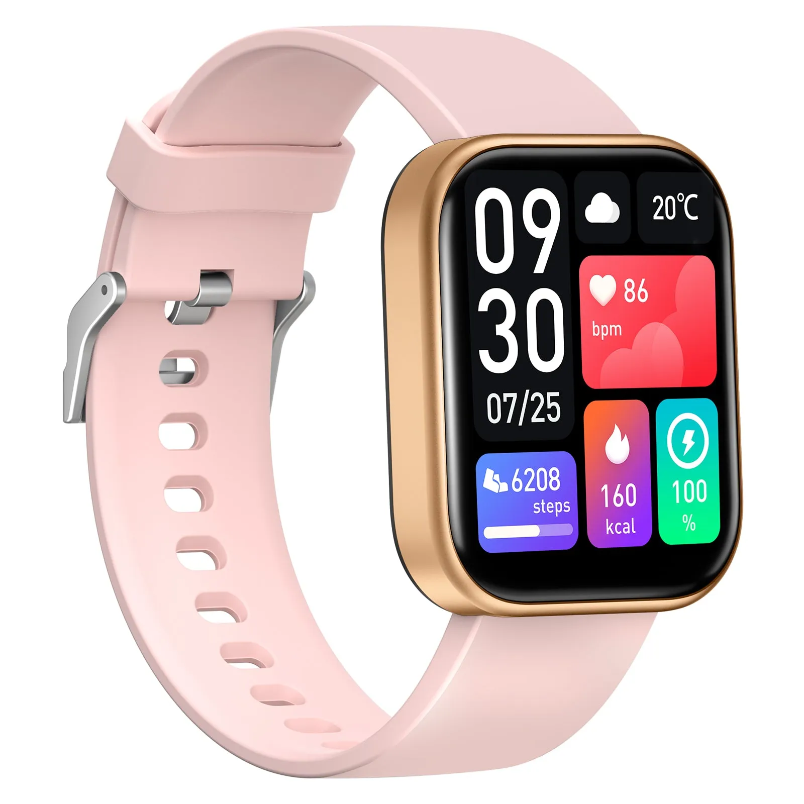 GT6 Women’s Smartwatch (Pink-Rose Gold) for Android & IOS