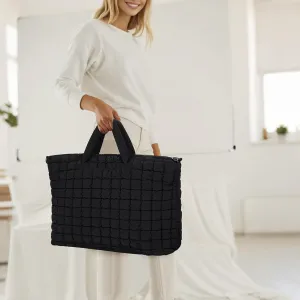 gym bag beige  weekender black