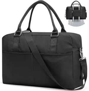 Gym Bag for Women, Carry on Weekender Overnight Bag, Travel Duffel Bags with Trolley Sleeve, Personal Item Travel Bag Tote Bag Workout Dance Bag