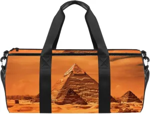 Gym Bags for Women,Duffle Bag for Travel,Ancient Egyptian Pyramid,Gym Bag for Men