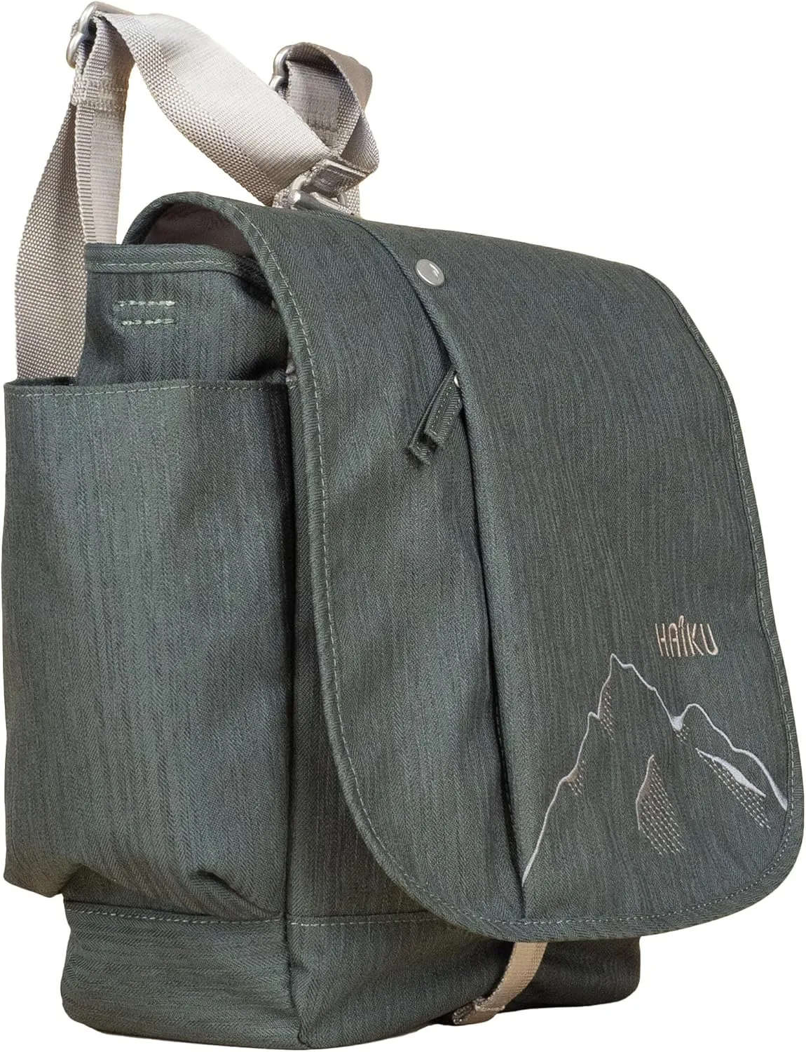HAIKU To Go Convertible 2.0 Crossbody and Backpack Messenger-Style Travel Bag with Adjustable Shoulder Straps, Dual Pockets